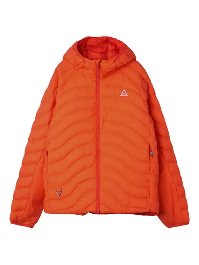 Nike Lava Flow Hooded Jacket In Orange