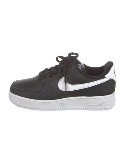 Pre-owned Nike Leather Athletic Sneakers In Black