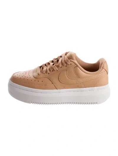 Pre-owned Nike Leather Athletic Sneakers In Brown