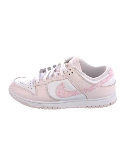 Pre-owned Nike Leather Colorblock Pattern Athletic Sneakers In Pink