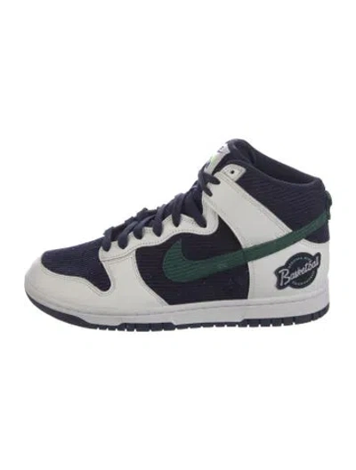 Pre-owned Nike Leather Colorblock Pattern Sneakers In Blue