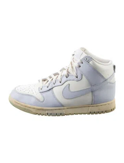 Pre-owned Nike Leather Colorblock Pattern Sneakers In Blue