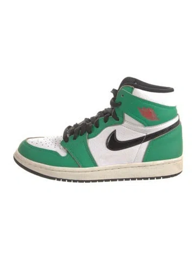 Pre-owned Nike Leather Colorblock Pattern Sneakers In Multi