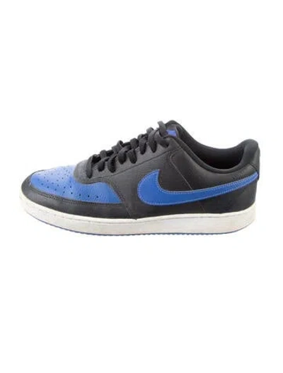 Pre-owned Nike Leather Colorblock Pattern Sneakers In Multi