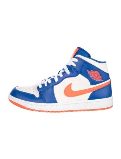 Pre-owned Nike Leather Colorblock Pattern Sneakers In Multi