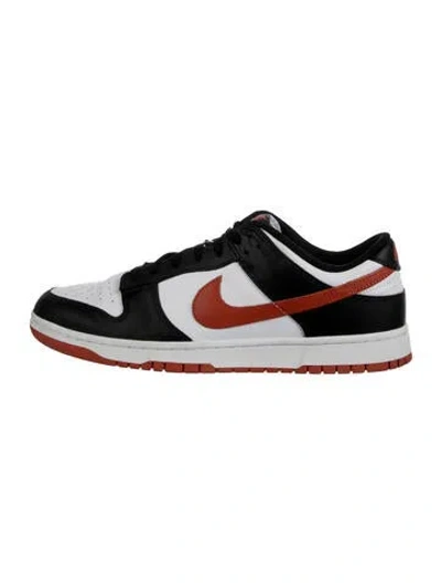 Pre-owned Nike Leather Colorblock Pattern Sneakers In Silver