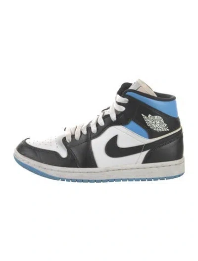 Pre-owned Nike Leather Colorblock Pattern Sneakers In White