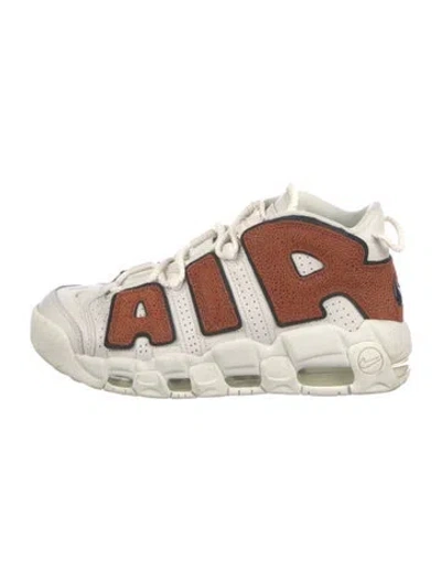 Pre-owned Nike Leather Printed Chunky Sneakers In White