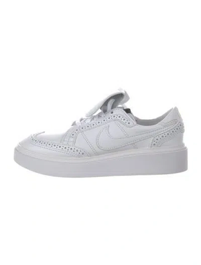 Pre-owned Nike Leather Sneakers In White