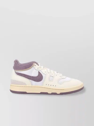 Nike Leather Suede Mesh Sneakers Inserts In White