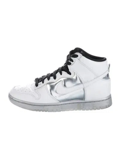 Pre-owned Nike Leather Wedge Sneakers In White