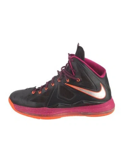 Pre-owned Nike Lebron 10 Floridian Sneakers In Black