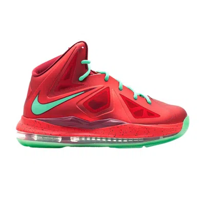 Pre-owned Nike Lebron 10 Gs 'christmas' | Red | Kid's Size 7