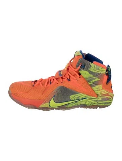 Pre-owned Nike Lebron 12 Six Meridians Sneakers In Orange