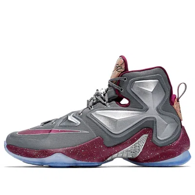 Nike Lebron 13 Opening Night 'grey Red Goldsilver' In Gray