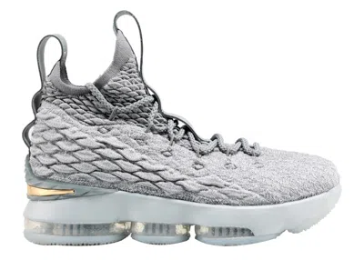 Pre-owned Nike Lebron 15 City Series Sneakers In Wolf Grey/metallic Gold/cool Grey