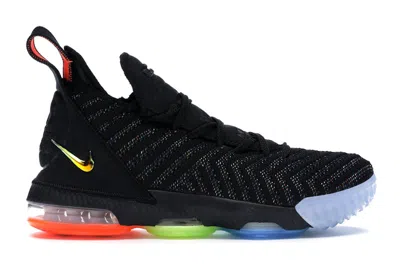 Pre-owned Nike Lebron 16 I Promise Sneakers In Black/hyper Crimson/photo Blue