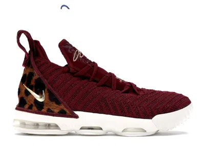 Pre-owned Nike Lebron 16 King Sneakers In Team Red/metallic Gold