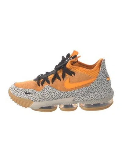 Pre-owned Nike Lebron 16 Low 'atmos Safari' Sneakers In Orange
