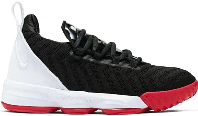 Pre-owned Nike Lebron 16 Red Carpet Sneakers In Black/white/university Red In Multi