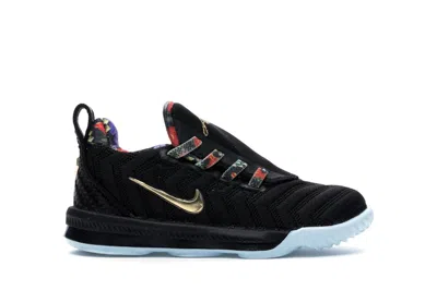 Pre-owned Nike Lebron 16 Watch The Throne Sneakers In Black/metallic Gold/rose Frost