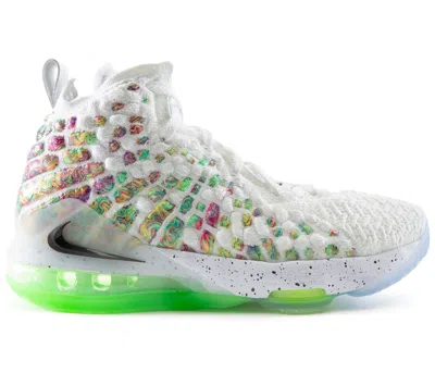 Pre-owned Nike Lebron 17 Air Command Force Sneakers In White/black In Multi