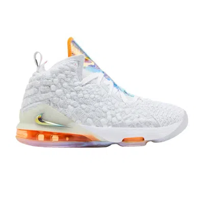 Pre-owned Nike Lebron 17 Bg 'future Air' | White | Kid's Size 6.5