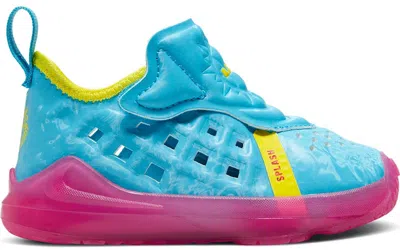 Pre-owned Nike Lebron 17 Dunked South Beach Sneakers In Blue Fury/fire Pink/opti Yellow