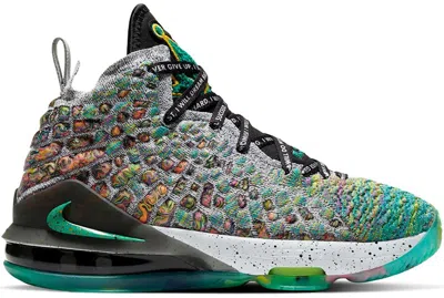 Pre-owned Nike Lebron 17 I Promise Sneakers In Neptune Green/white/black In Multi