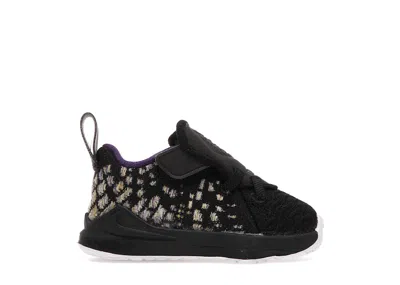 Pre-owned Nike Lebron 17 Lakers Sneakers In Black/white/eggplant