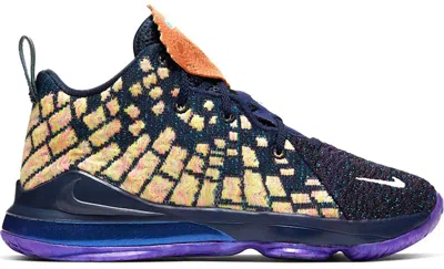 Pre-owned Nike Lebron 17 Monstars Sneakers In Navy Blue Heather