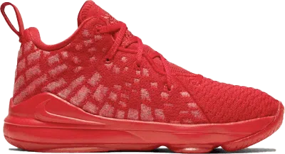 Pre-owned Nike Lebron 17 Red Carpet Sneakers In University Red