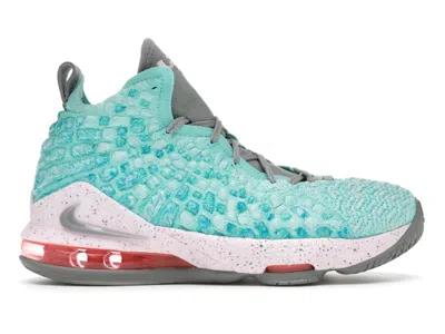 Pre-owned Nike Lebron 17 South Beach Sneakers In Light Aqua/particle Grey In Multi