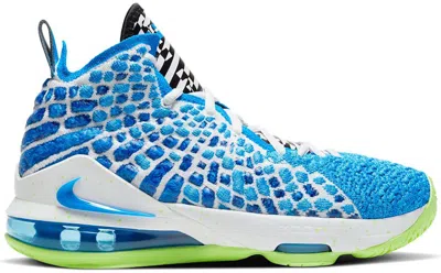 Pre-owned Nike Lebron 17 Sprite Sneakers In Photo Blue/ghost Green