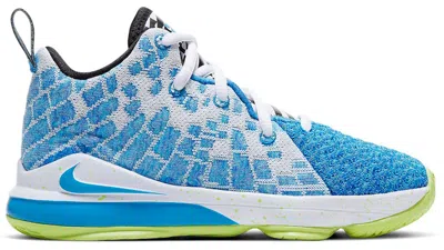 Pre-owned Nike Lebron 17 Sprite Sneakers In Photo Blue/ghost Green