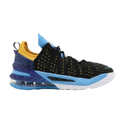 Pre-owned Nike Lebron 18 Gs 'lakers Heritage' | Black | Kid's Size 6