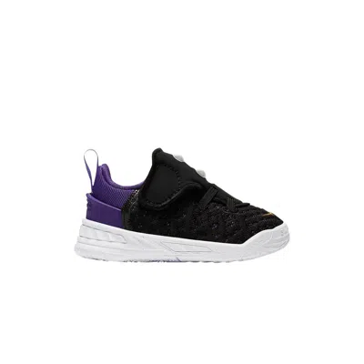 Pre-owned Nike Lebron 18 Td 'lakers' | Black | Infant Size 8