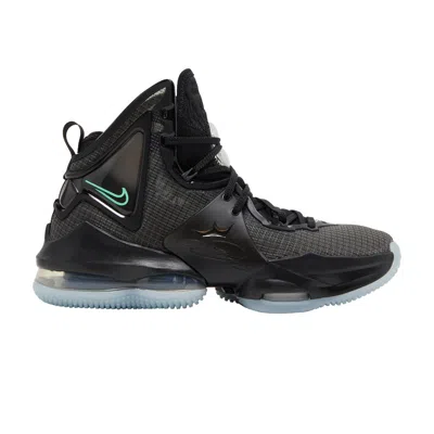 Pre-owned Nike Lebron 19 Gs 'black Green Glow' | Kid's Size 4