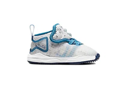 Pre-owned Nike Lebron 19 Space Jam Sneakers In White/dutch Blue/blue Void