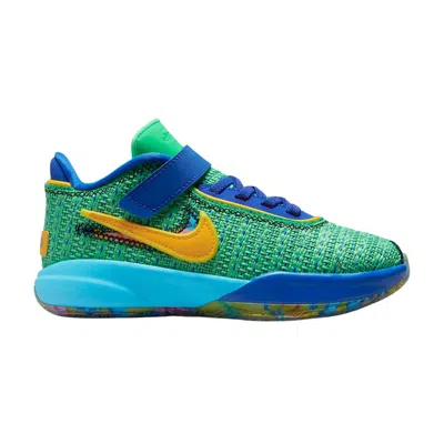 Pre-owned Nike Lebron 20 Ps 'kaleidoscope' | Green | Kid's Size 2
