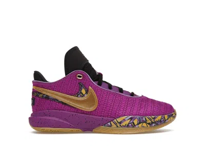 Pre-owned Nike Lebron 20 Se Sneakers In Vivid Purple/black/cave Purple In Multi