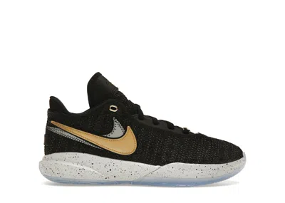 Pre-owned Nike Lebron 20 Sneakers In Black/metallic Gold/white