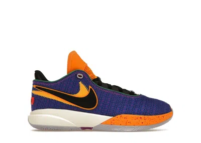Pre-owned Nike Lebron 20 Sneakers In Racer Blue/black/vivid Purple
