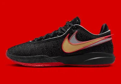 Pre-owned Nike Lebron 20 Trinity Miami Heat Black University Red Dj5423-001 Mens Size