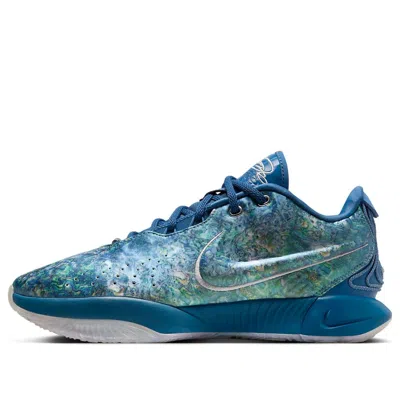 Nike Lebron 21 "abalone" Sneakers In Blau