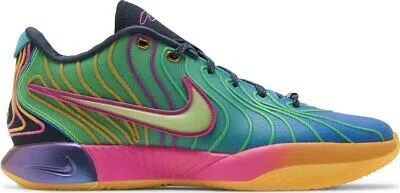 Pre-owned Nike Lebron 21 'optimism' Hf5353-400 Ship Now In Photo Blue/vapor Green/laser Orange/laser Fuchsia