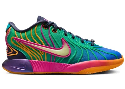 Pre-owned Nike Lebron 21 Optimism Sneakers In Bliss Pink/core Black/collegiate Purple