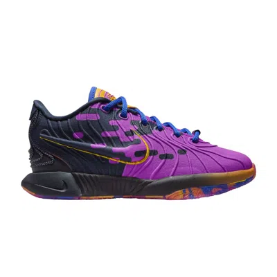 Pre-owned Nike Lebron 21 Se Gs 'summer Camp Pack - Summerverse' | Purple | Kid's Size 3