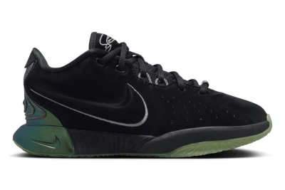 Pre-owned Nike Lebron 21 Tahitian (gs) In Black/iron Grey/oil Green