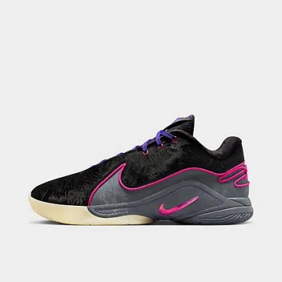 Nike Lebron 22 Basketball Shoes In Black/dark Grey/field Purple/laser Fuchsia